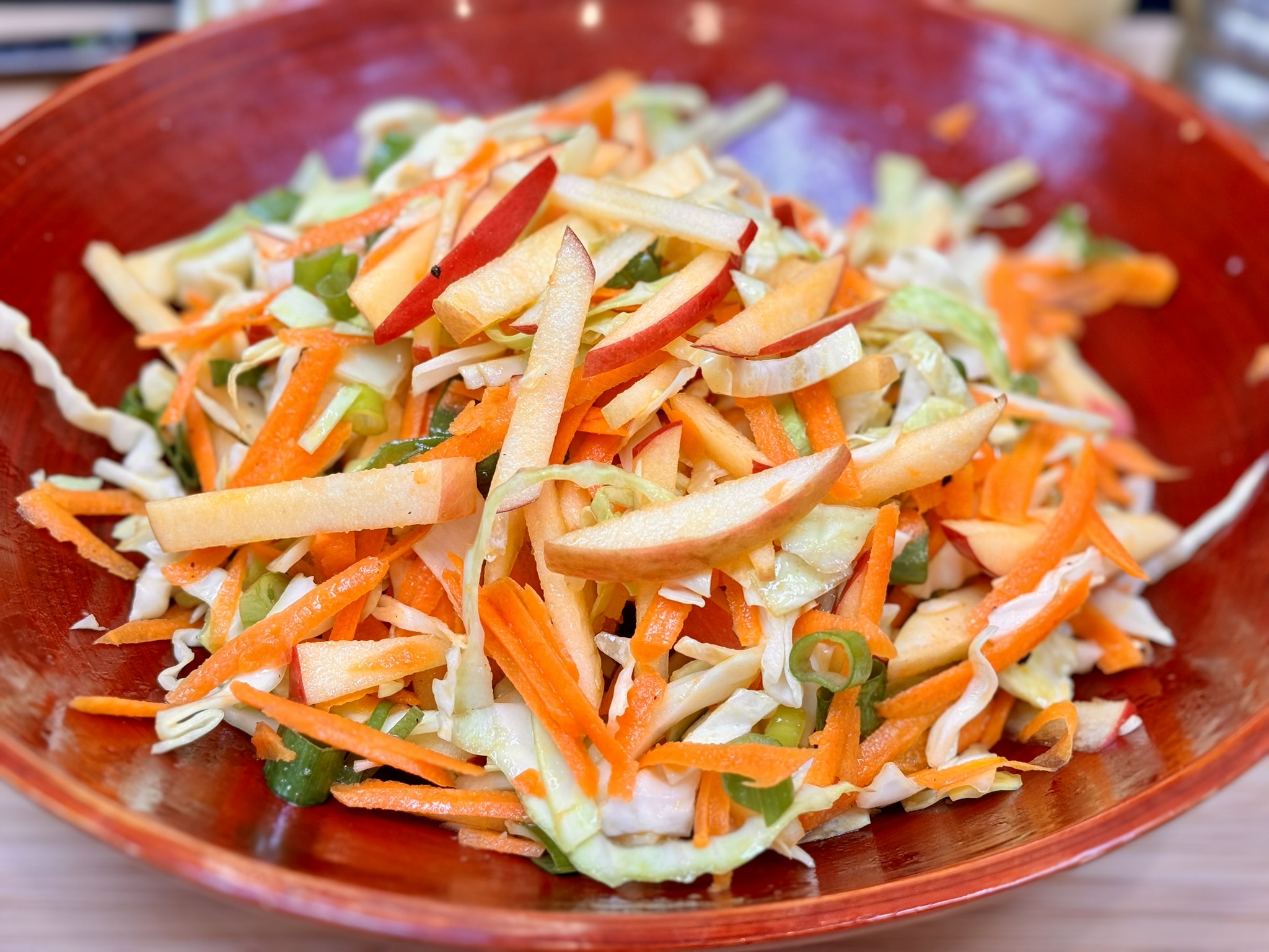 Crisp Cabbage, Carrot, and Apple Salad