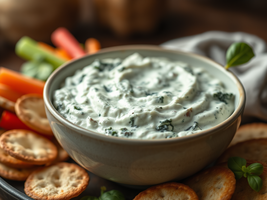 Easy Cheesy Protein-Packed Spinach Dip