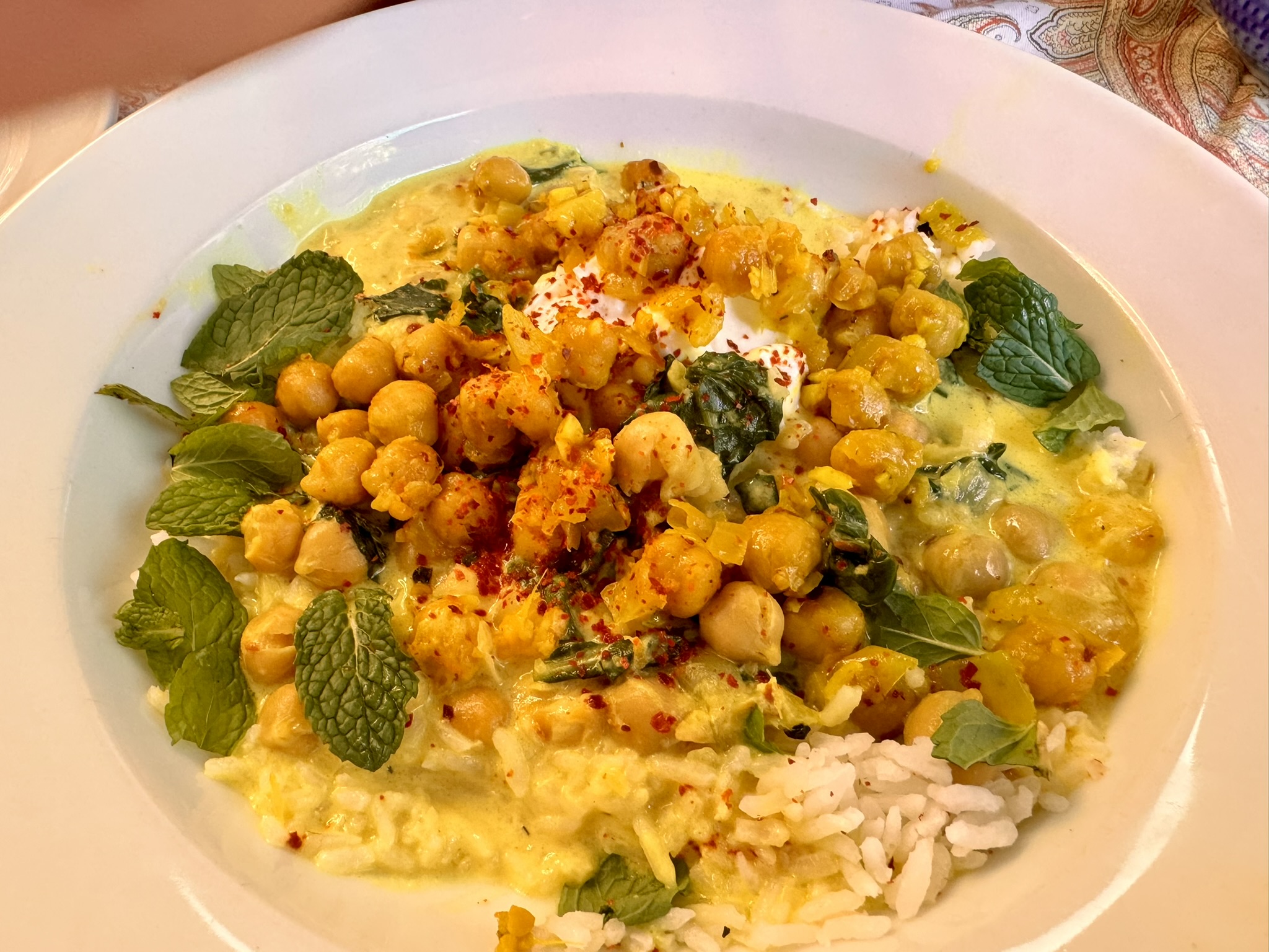 Nourishing Spiced Chickpea Stew with Coconut and Turmeric