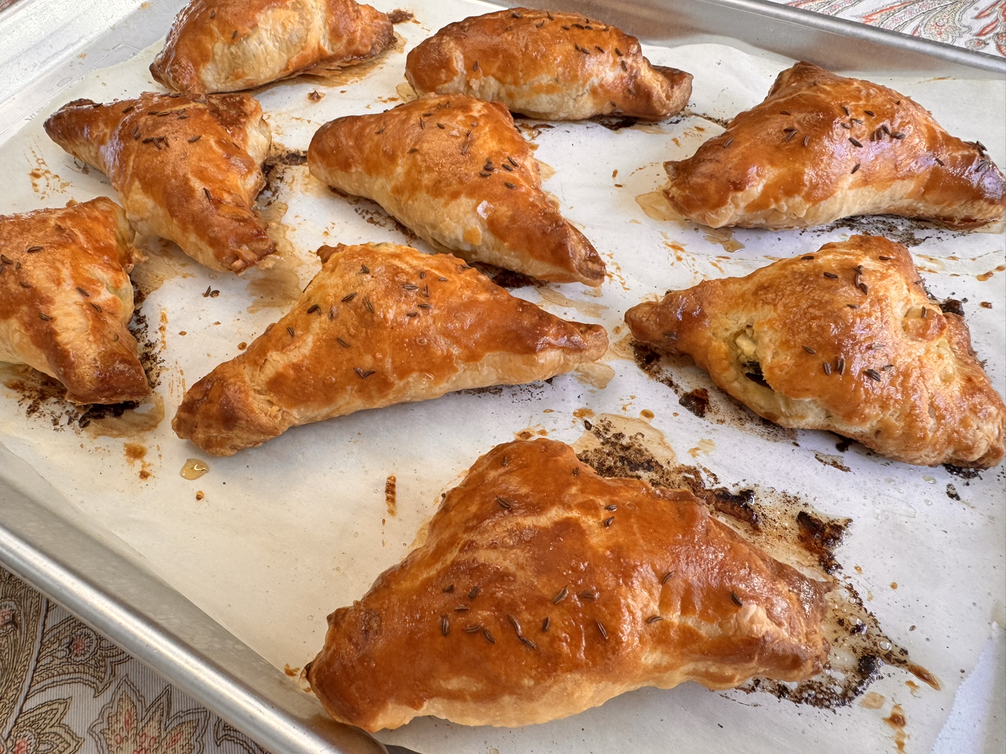 Irresistible Feta, Spinach & Caraway Hand Pies