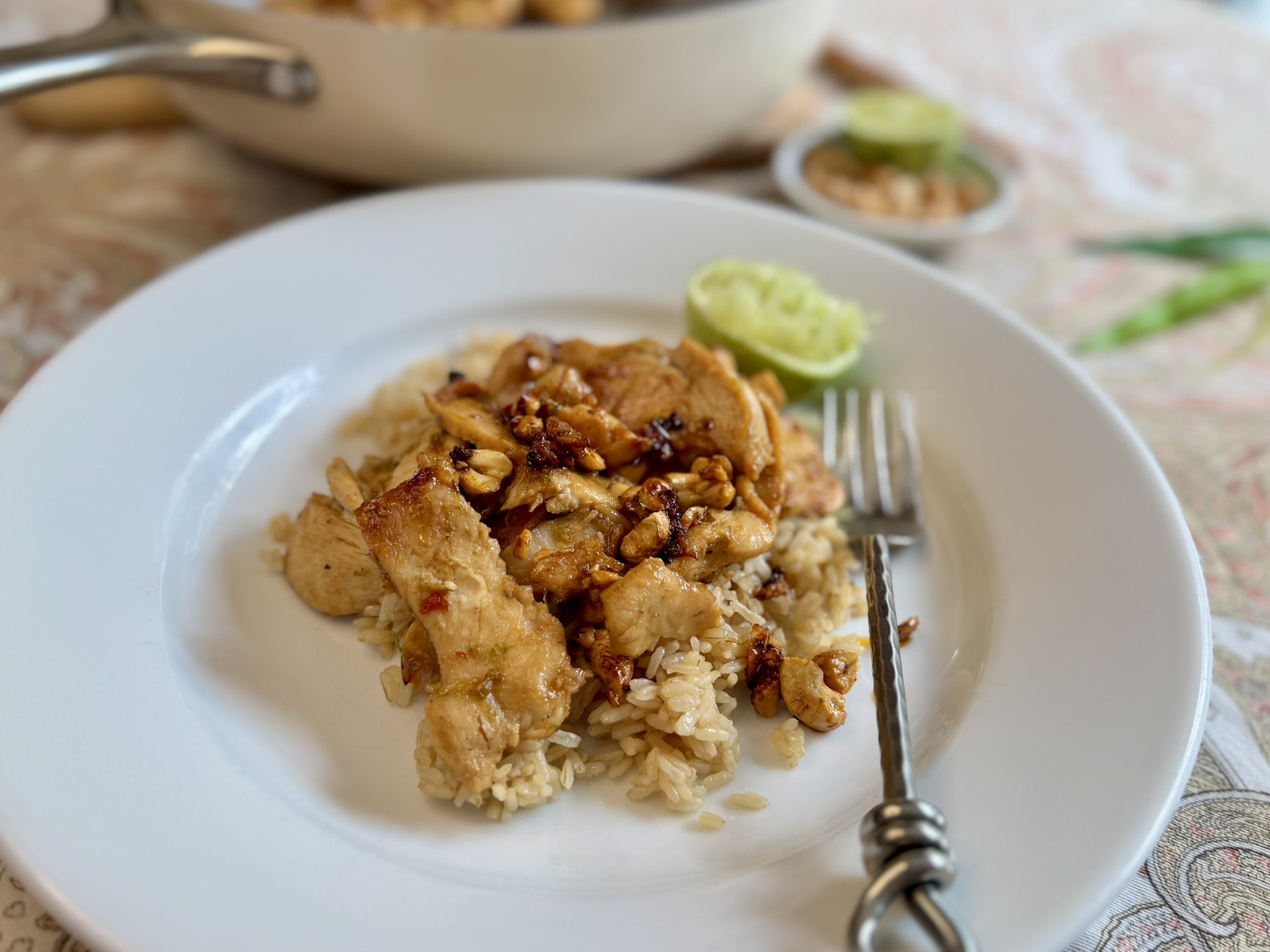 Spicy Thai-Inspired Chicken with Lime & Cashews
